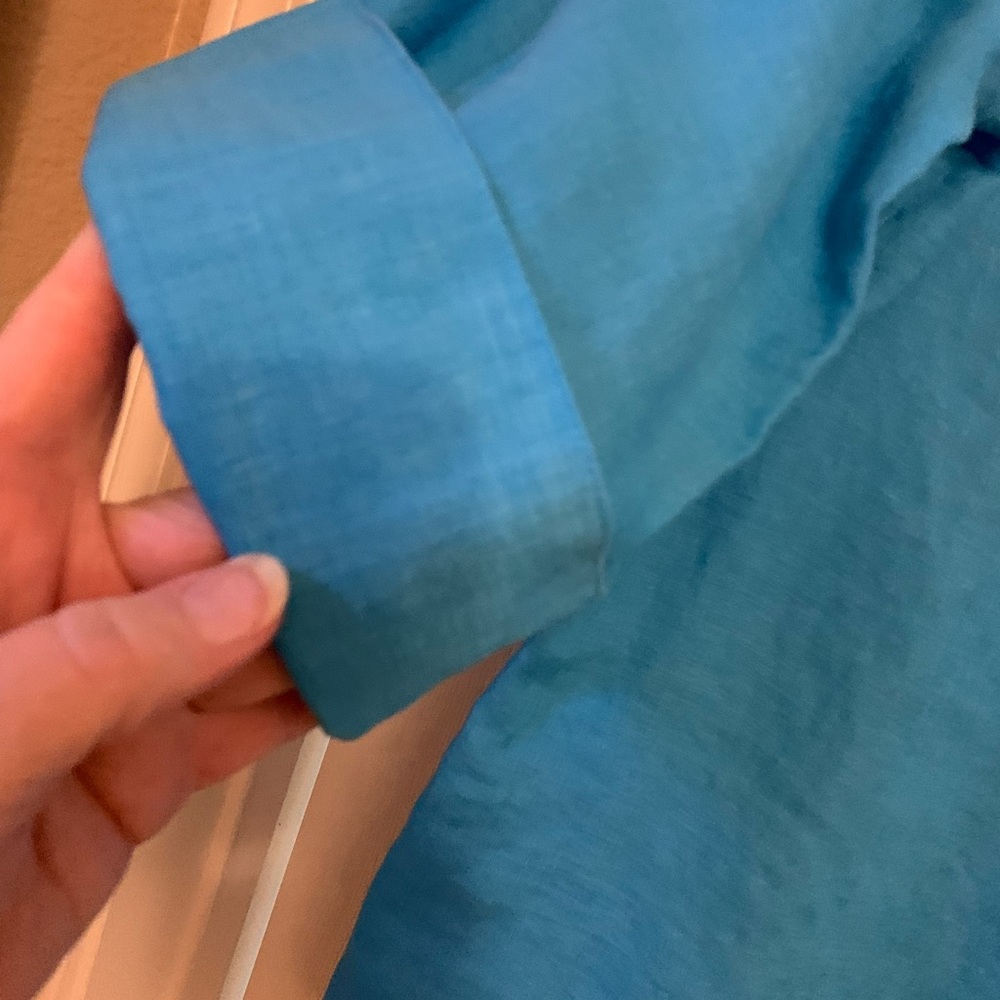 Chico’s No-iron Linen Shirt size 2(L-12). - Picture 2 of 11